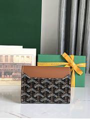 Fortok Goyard Saint-Gabriel Wallet Black & Brown 12×2.5×9.3cm - 3