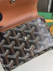 Fortok Goyard Saint-Gabriel Wallet Black & Brown 12×2.5×9.3cm - 2