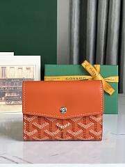 Fortok Goyard Saint-Gabriel Wallet Orange 12×2.5×9.3cm - 1