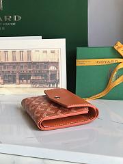 Fortok Goyard Saint-Gabriel Wallet Orange 12×2.5×9.3cm - 5