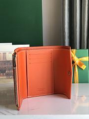 Fortok Goyard Saint-Gabriel Wallet Orange 12×2.5×9.3cm - 4