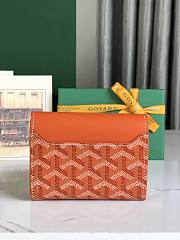 Fortok Goyard Saint-Gabriel Wallet Orange 12×2.5×9.3cm - 3