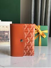 Fortok Goyard Saint-Gabriel Wallet Orange 12×2.5×9.3cm - 2