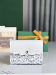 Fortok Goyard Saint-Gabriel Wallet White 12×2.5×9.3cm - 1