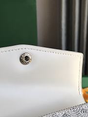 Fortok Goyard Saint-Gabriel Wallet White 12×2.5×9.3cm - 5
