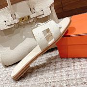 Fortok Hermes Oran Slippers Lizard Cream - 6