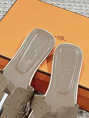 Fortok Hermes Oran Slippers Lizard Grey - 6