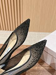 Fortok Jimmy Choo Crystal Embellished Pumps Black - 4