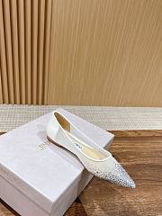 Fortok Jimmy Choo Crystal Embellished Pumps White - 4