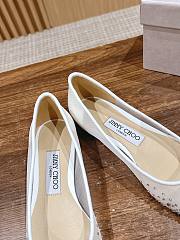 Fortok Jimmy Choo Crystal Embellished Pumps White - 2