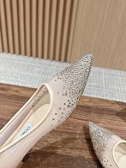 Fortok Jimmy Choo Crystal Embellished Pumps Beige - 6