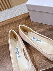 Fortok Jimmy Choo Crystal Embellished Pumps Beige - 4