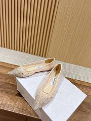 Fortok Jimmy Choo Crystal Embellished Pumps Beige - 2