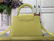 Fortok Louis Vuitton Capucines Bag Yellow Taurillon Leather M25232 27x18x9cm - 4