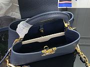 Fortok Louis Vuitton Capucines Bag Blue Navy Taurillon Leather M25211 27x18x9cm - 3