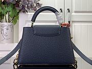 Fortok Louis Vuitton Capucines Bag Blue Navy Taurillon Leather M25211 27x18x9cm - 5