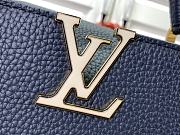 Fortok Louis Vuitton Capucines Bag Blue Navy Taurillon Leather M25211 27x18x9cm - 6