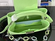 Fortok Louis Vuitton Capucines Bag Green Taurillon Leather M25232 27x18x9cm - 6