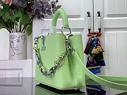 Fortok Louis Vuitton Capucines Bag Green Taurillon Leather M25232 27x18x9cm - 4