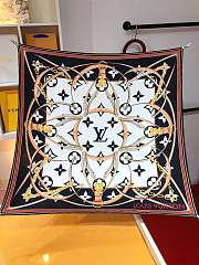 Fortok Louis Vuitton Ultimate 90 Square Silk Scarf Black  - 1