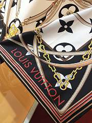Fortok Louis Vuitton Ultimate 90 Square Silk Scarf Black  - 6
