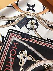 Fortok Louis Vuitton Ultimate 90 Square Silk Scarf Black  - 5