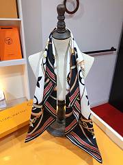 Fortok Louis Vuitton Ultimate 90 Square Silk Scarf Black  - 4