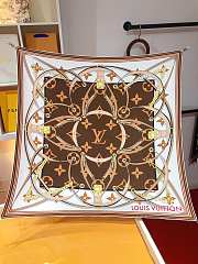 Fortok Louis Vuitton Ultimate 90 Square Silk Scarf Brown - 1