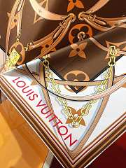 Fortok Louis Vuitton Ultimate 90 Square Silk Scarf Brown - 4