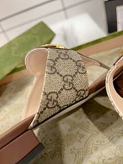 Fortok Gucci Beige & Brown Blondie Thong Sandals - 6
