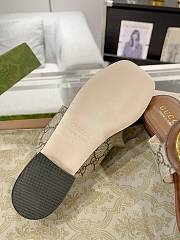 Fortok Gucci Beige & Brown Blondie Thong Sandals - 4