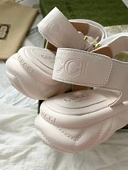 Fortok Gucci Marmont Sandals in White - 6