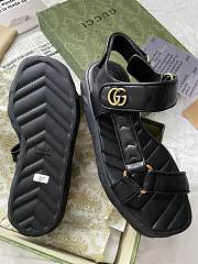 Fortok Gucci Marmont Sandals in Black - 3