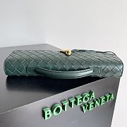 Fortok Bottega Veneta Long Clutch Andiamo Emerald Green 741511 31x13x3cm   - 4
