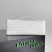 Fortok Bottega Veneta Long Clutch Andiamo White 741511 31x13x3cm - 6