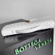 Fortok Bottega Veneta Long Clutch Andiamo White 741511 31x13x3cm - 5