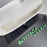 Fortok Bottega Veneta Long Clutch Andiamo White 741511 31x13x3cm - 3