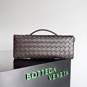 Fortok Bottega Veneta Long Clutch Andiamo Fondant 741511 31x13x3cm - 5