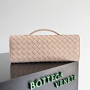 Fortok Bottega Veneta Long Clutch Andiamo Light Pink 741511 31x13x3cm - 4