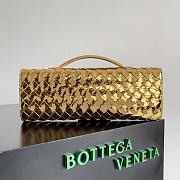 Fortok Bottega Veneta Long Clutch Andiamo Gold 741511 31x13x3cm - 2