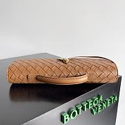 Fortok Bottega Veneta Long Clutch Andiamo Brown 741511 31x13x3cm - 5