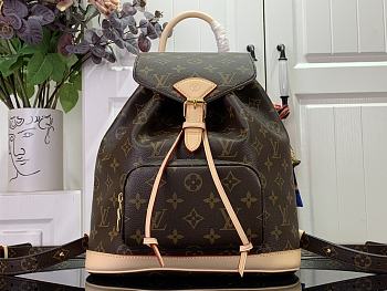 Fortok Louis Vuitton Montsouris PM Backpack Brown M11198 28x30x18cm