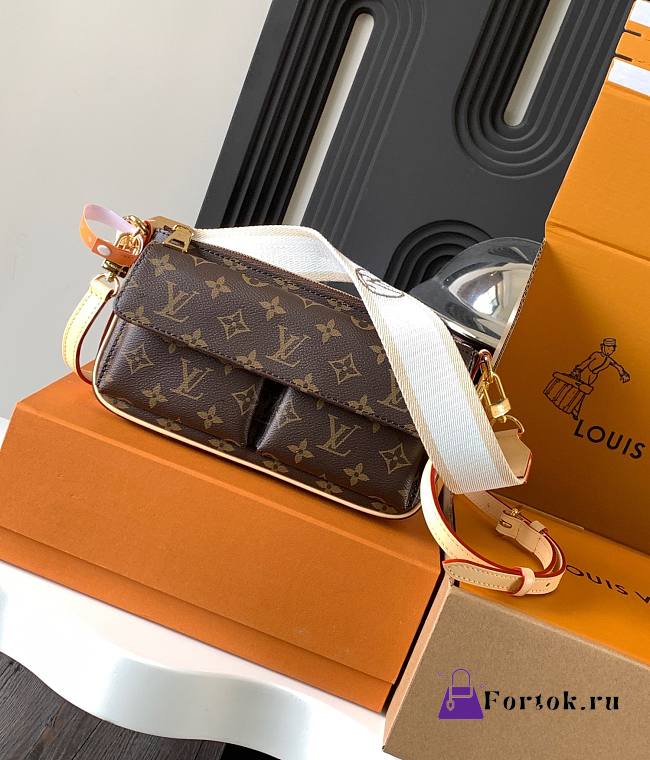 Fortok Louis Vuitton Vivacité Bag Brown Monogram Canvas M46999 25x15x8cm - 1