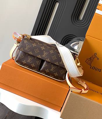 Fortok Louis Vuitton Vivacité Bag Brown Monogram Canvas M46999 25x15x8cm