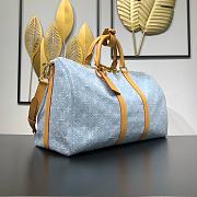 Fortok Louis Vuitton Keepall Bandoulière 45 Bag Sky Blue Denim M25334 45x27x20cm  - 6