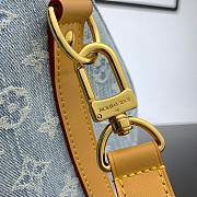 Fortok Louis Vuitton Keepall Bandoulière 45 Bag Sky Blue Denim M25334 45x27x20cm  - 4