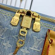 Fortok Louis Vuitton Keepall Bandoulière 45 Bag Sky Blue Denim M25334 45x27x20cm  - 2
