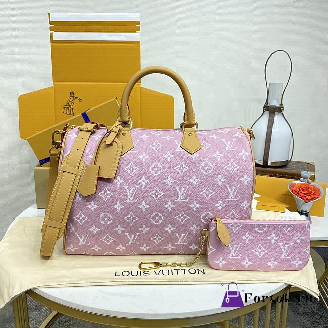 Fortok Louis Vuitton Speedy P9 Bandoulière 40 Bag Pink 40x26x23cm - 1