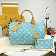 Fortok Louis Vuitton Speedy P9 Bandoulière 40 Bag Light Blue 40x26x23cm - 1