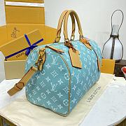 Fortok Louis Vuitton Speedy P9 Bandoulière 40 Bag Light Blue 40x26x23cm - 6